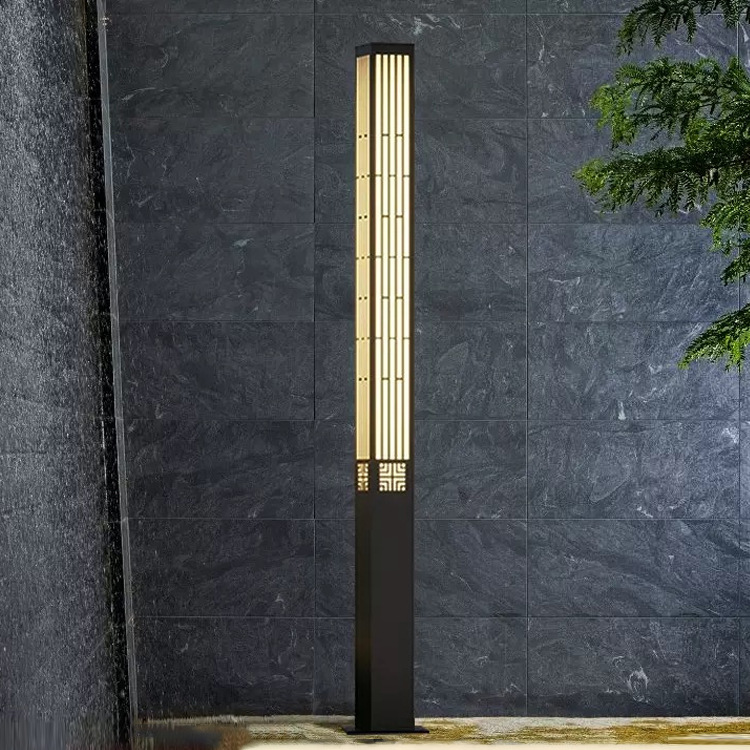 New Chinese-style outdoor 3-meter square landscape light, 4-meter LED community courtyard light, scenic area park aluminum landscape light Application Scenario