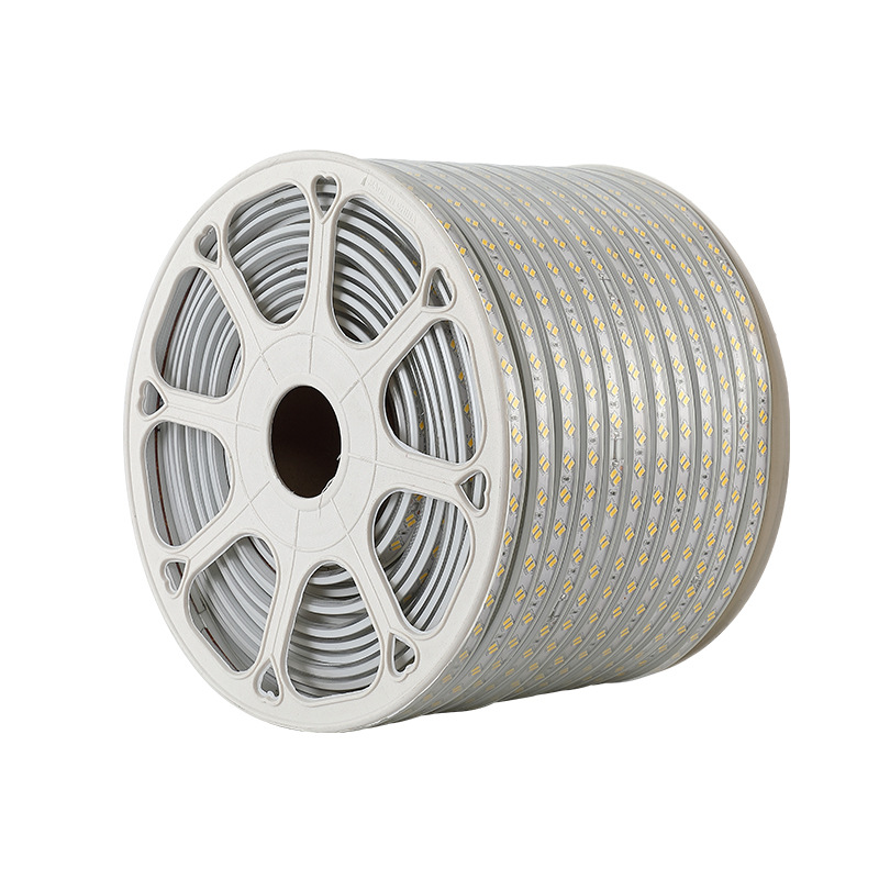 Outdoor community waterproof high-voltage light strip 5730 dual-color camping lighting strip, high-brightness copper wire led light strip Item Picture