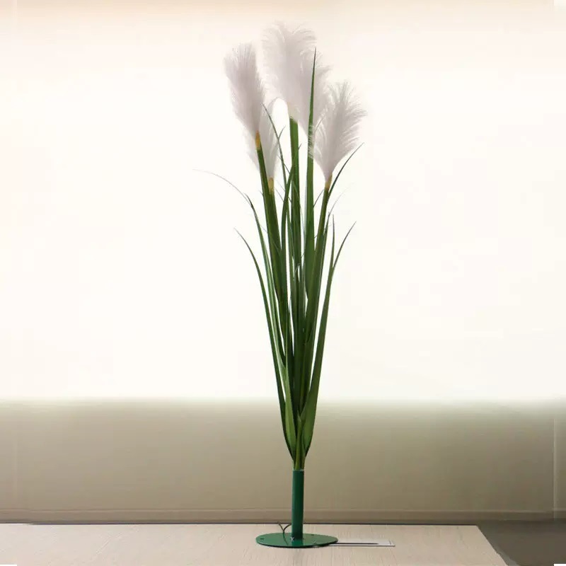 Reed lamp, ground insert lamp, solar outdoor simulation optical fiber, reed grass park landscape, courtyard scenic area decorative lamp Specification drawing