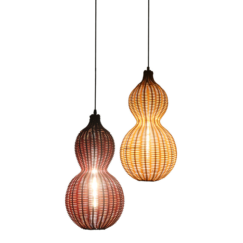 Chinese-style courtyard lamps, villa yard garden waterproof outdoor chandeliers, terrace eaves decorative gourds, landscape hanging tree lamps Item Picture