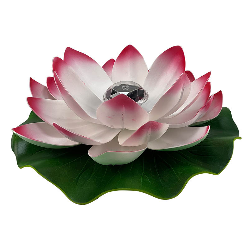 Yishangcheng Factory has solar lotus lamps, led courtyard pool decorative lotus lamps and outdoor EVA water float lamps in stock Item Picture