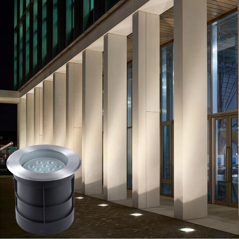 led adjustable Angle ground lights, embedded spotlights, garden villa lawn lights, waterproof courtyard landscape tree lighting lights Specification drawing