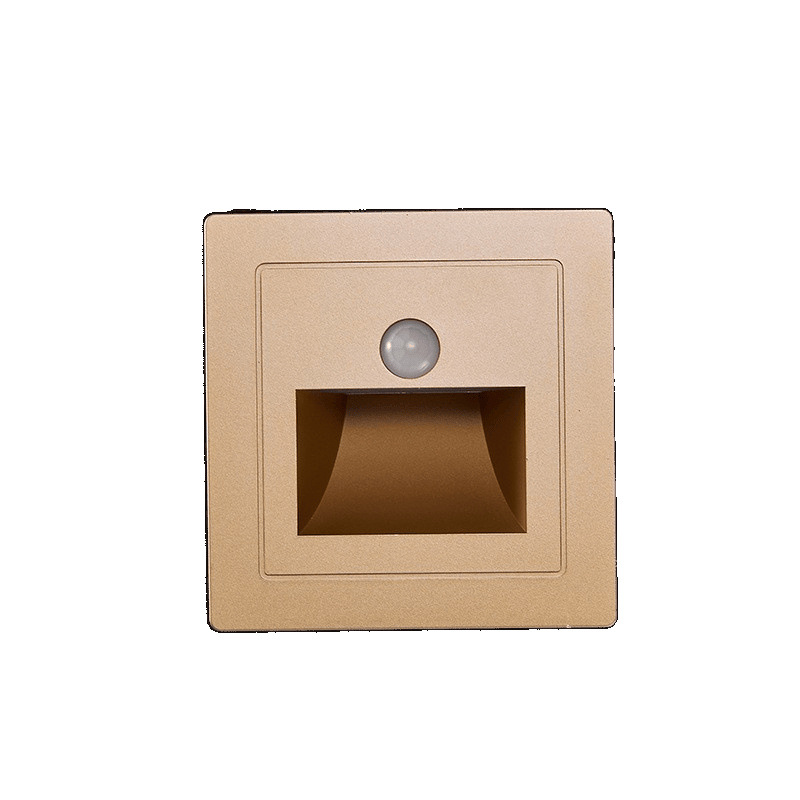 86-type embedded floor light, human body sensor LED, home staircase corridor night light, step and tread sensor light Item Picture