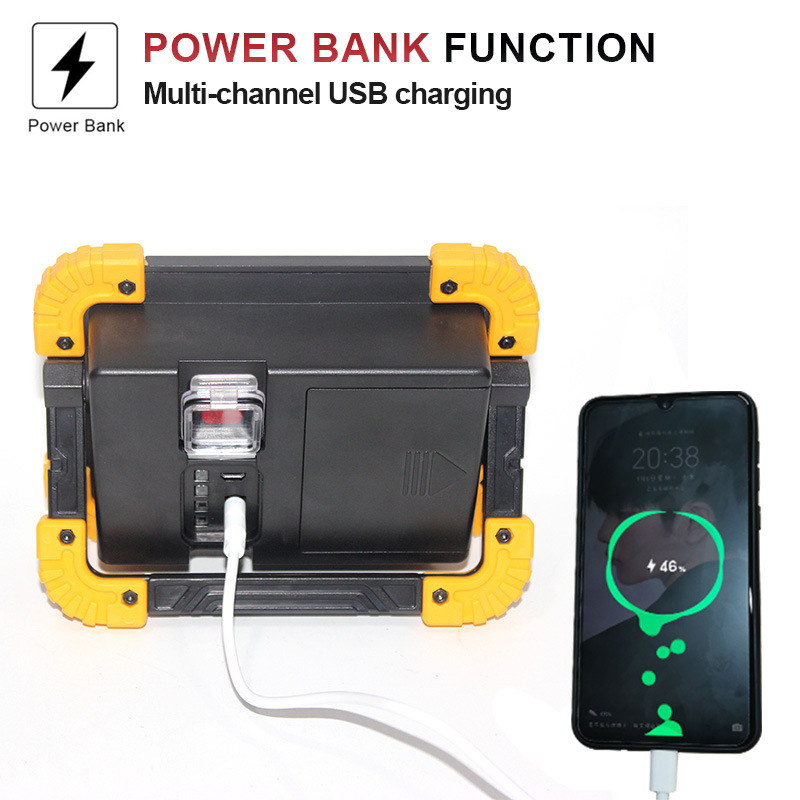 Portable rechargeable LED floodlights, COB work lights, engineering lighting, floodlights and searchlights Application Scenario
