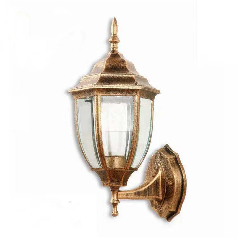 Wholesale wall lamps, American-style corridor lamps, outdoor hexagonal European-style garden lamps, courtyard lamps, balcony lamps, rainproof wall lamps, villa lamps Item Picture