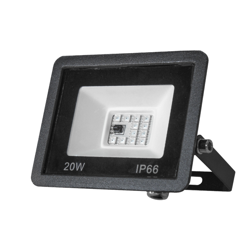 Small apple floodlight, RGB outdoor garden lighting, waterproof advertising, seven-color floodlight, lawn spotlight, led light Item Picture
