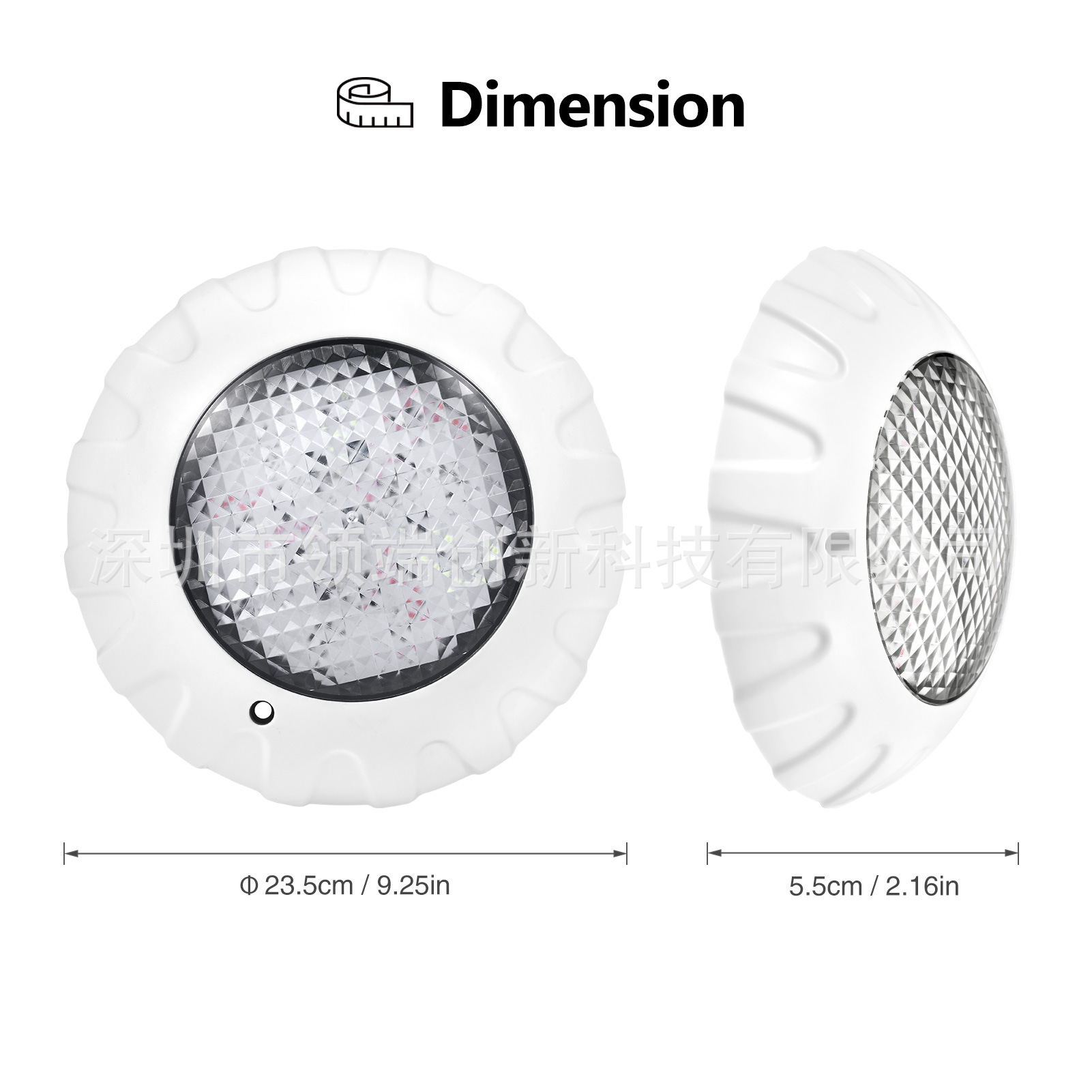 Cross-border export -38w swimming pool light, IP68 waterproof RGB underwater ambient light, led wireless remote light control driver upgrade Item Picture
