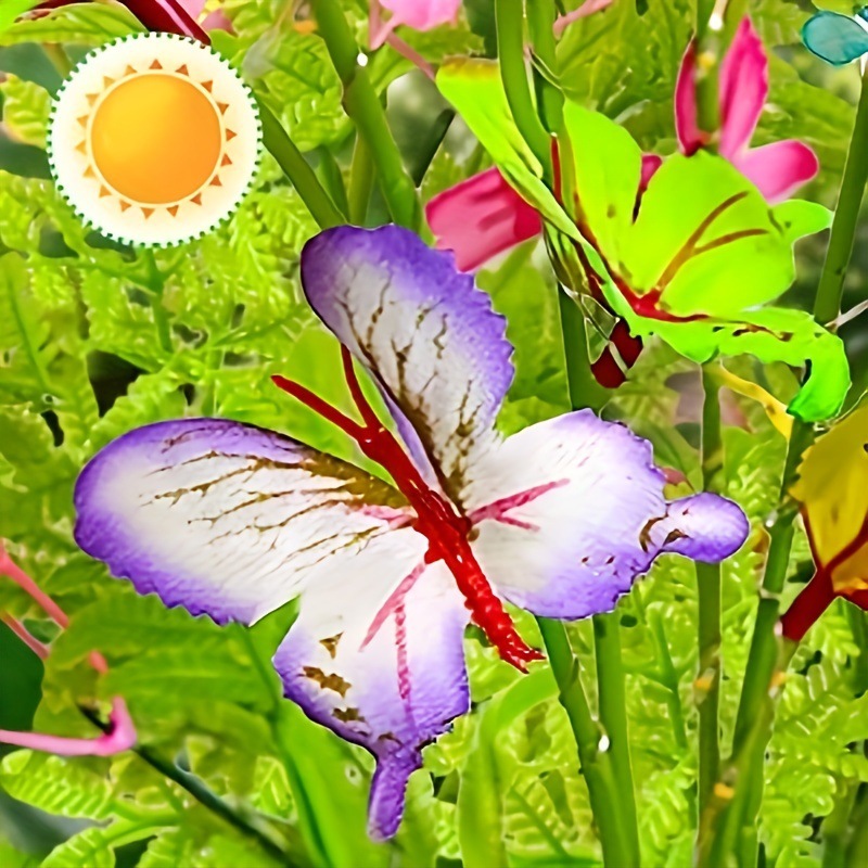 4 Packs Solar Lights Outdoor Butterfly Decor, Solar Swaying Application Scenario