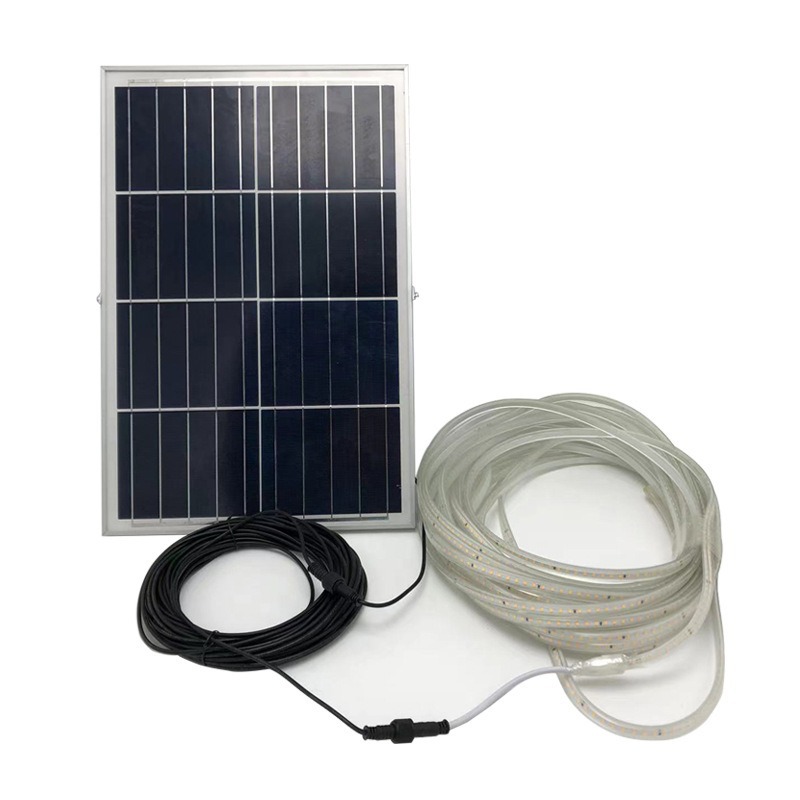 Wholesale of 30-meter led solar light strips with waterproof sleeves for tents, courtyards, and festive outdoor atmospheres Item Picture