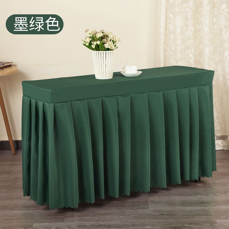 Conference tablecloths, dining table skirts, sign-in table skirts, exhibition and event office desk covers, household rectangular table covers, Ouqing Application Scenario