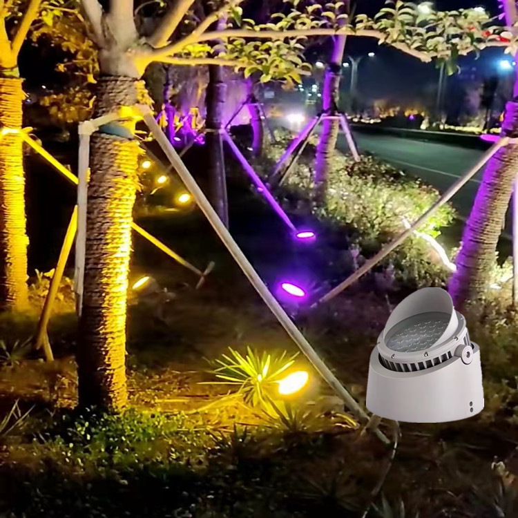 LED surface-mounted floodlights 18W, 36W, 54W adjustable ground lights, tree stump lights, projected ground lights, waterproof tree lights Specification drawing