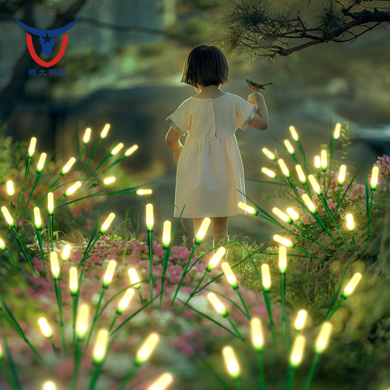 Solar outdoor lights, reed lights, bubble garden lights, solar lawn lights, courtyard atmosphere lights, plant reed lights Application Scenario