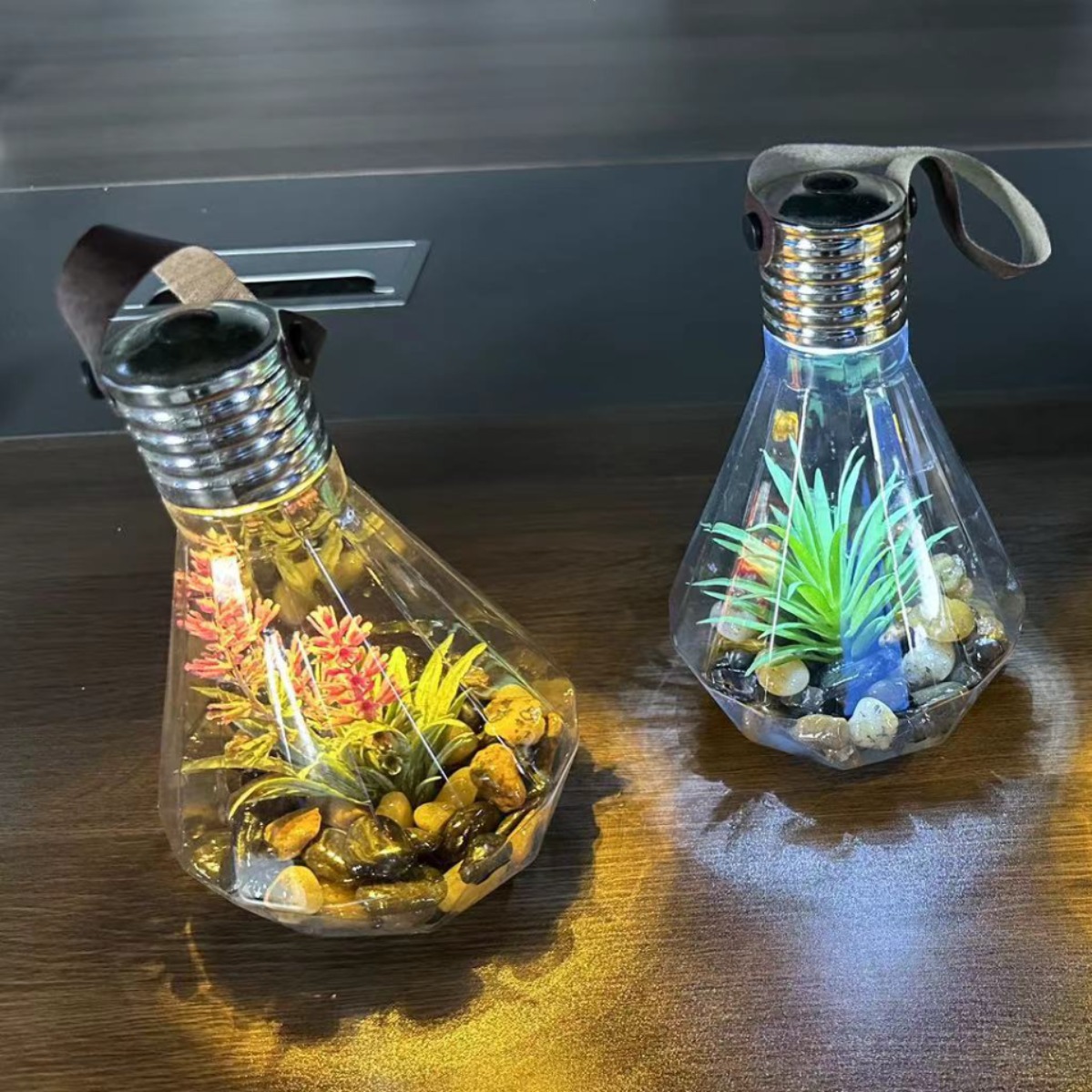 Factory wholesale indoor and outdoor decorative lights, green plant decorations, succulent decorations, ornaments, chandeliers, blow-molded lights details Picture