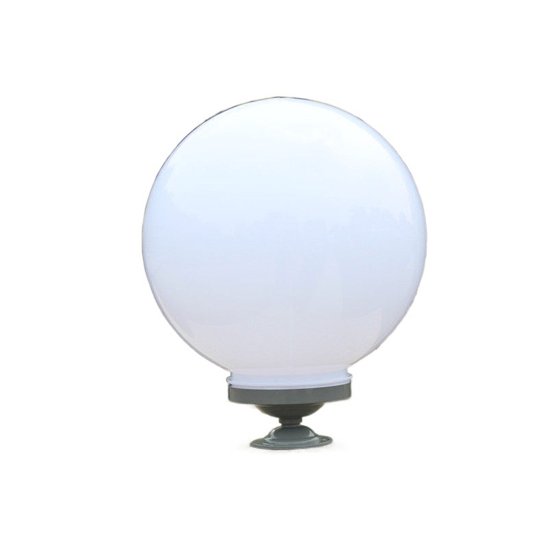 LED column head lamp, power connection type, outdoor acrylic ball lamp, fence, round waterproof ball lampshade, gate and courtyard lamp Item Picture
