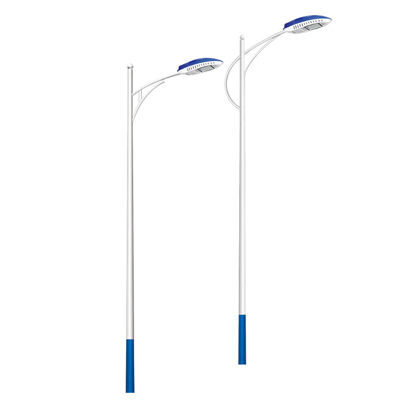 Single-arm street lamps, 6-meter and 8-meter municipal street lamps, road lighting lamps for highways and new rural roads, waterproof single-arm street lamp poles Item Picture