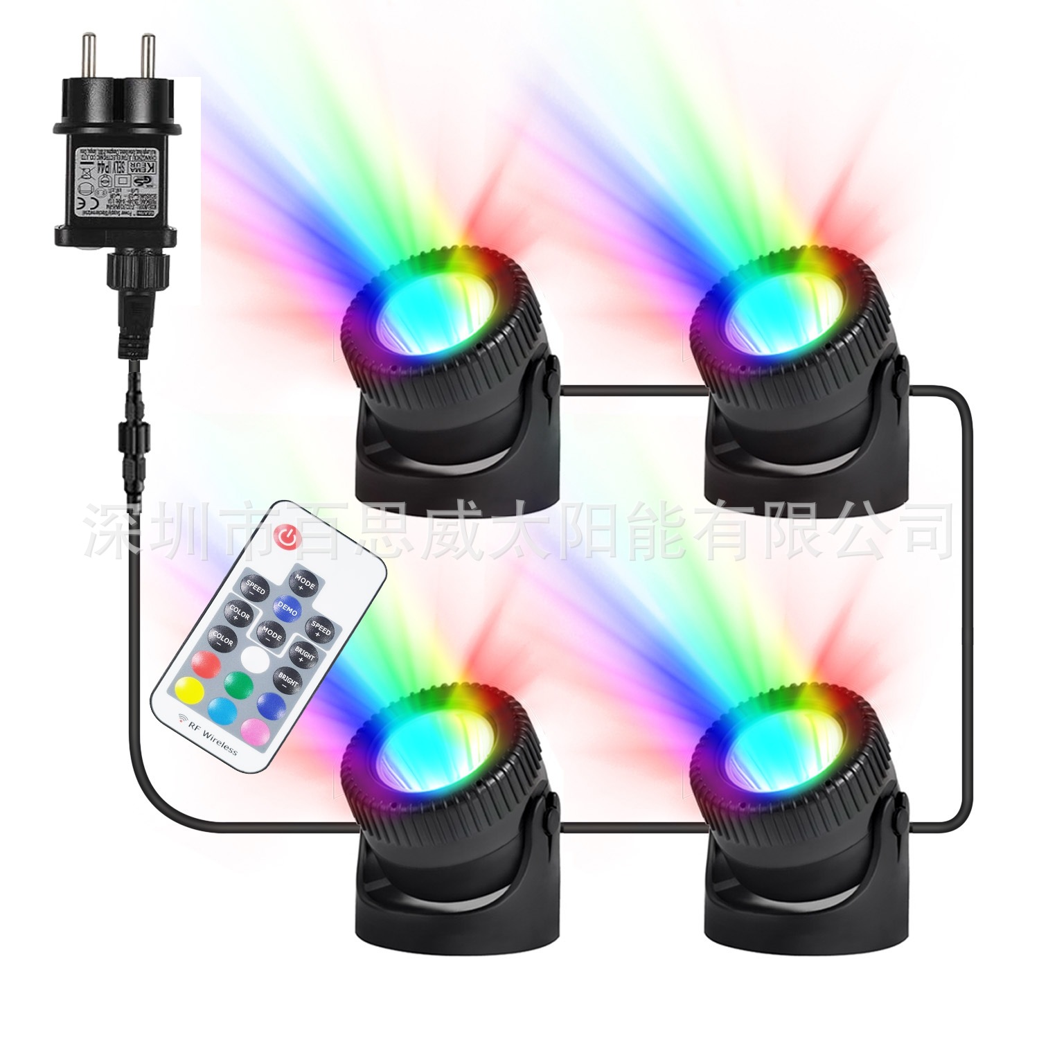 Cross-border plug-in projector lights, underwater lights, amphibious lights, lawn lights, decorative lights, swimming pool lights, pond lights, courtyard lights details Picture