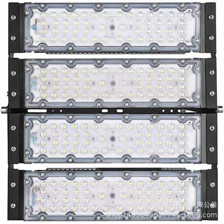 Outdoor waterproof IP65 stadium lights, high mast lights, football field floodlights, tunnel lights LED400W, 300W, 200W details Picture