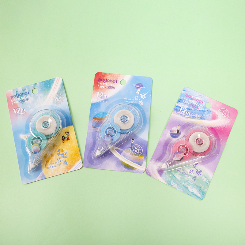 YB-8014 high-quality correction tape, 12-meter ultra-thin film PET transparent film, easy to use, continuous use for students, factory direct sales details Picture