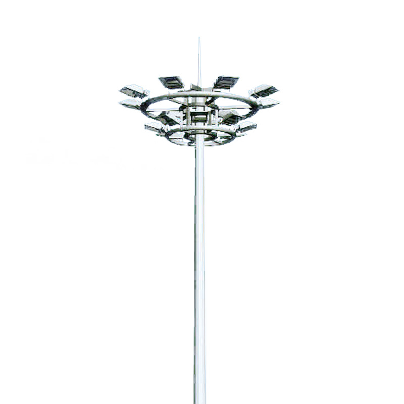 15-meter and 50-meter high pole lamps, welding process, intersection floodlights, coal mine warehouses, school playgrounds, plum blossom lighting fixtures details Picture