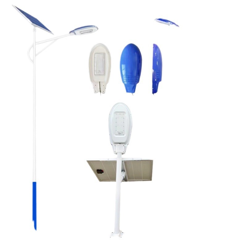 Solar street lamp 6-meter single-arm 8m 100-watt new rural outdoor engineering road high-pole lamp processing characteristic lamp pole Item Picture