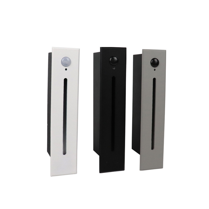 Factory direct sales of outdoor human-sensing floor lamps, embedded corridor, corridor, corner wall lamps, step corner lamps Item Picture