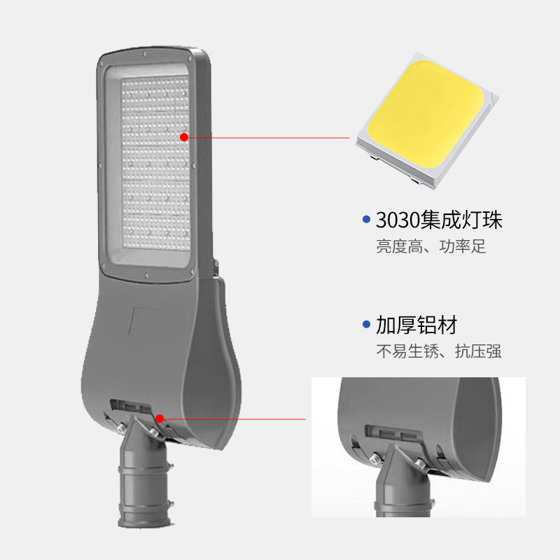 High-quality outdoor waterproof and lightning protection street lamps, led municipal power supply, municipal engineering, urban road lighting, street lamp head manufacturer details Picture