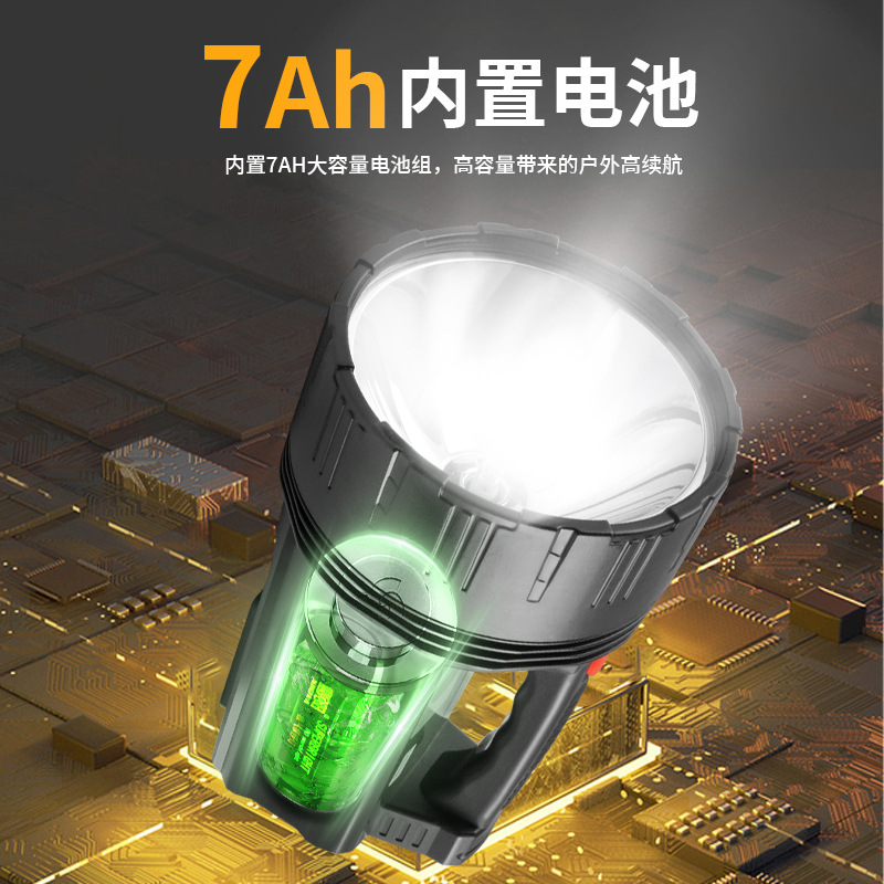 12V high-intensity xenon searchlight charging ultra-bright outdoor handheld night fishing light, vehicle-mounted and Marine focused long-range beam Application Scenario