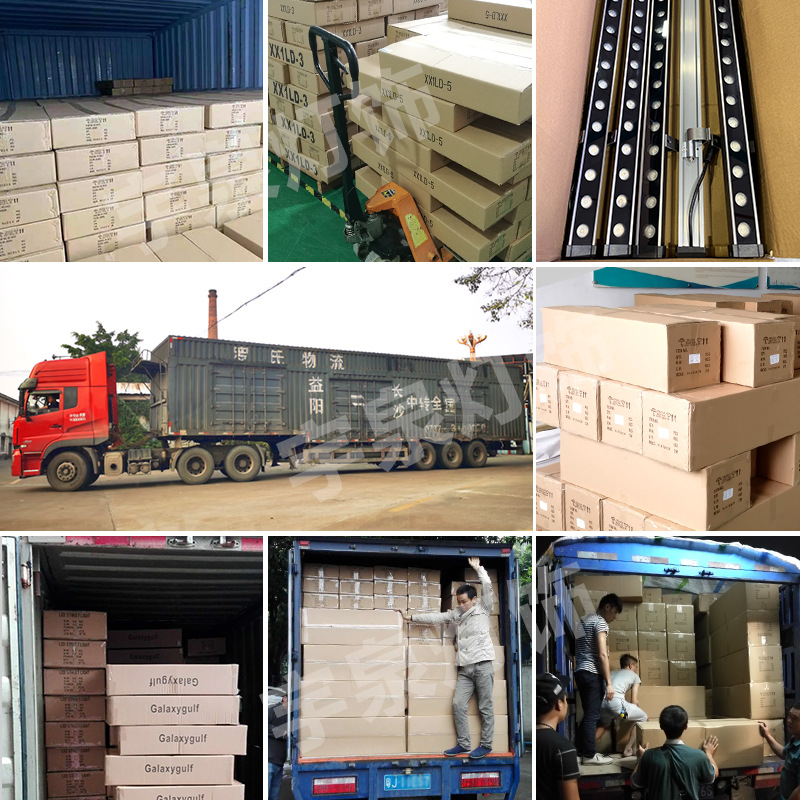 Factory wholesale led wall-washing lights, waterproof bridge lighting project lights, RGB dimming building outdoor contour lights Specification drawing