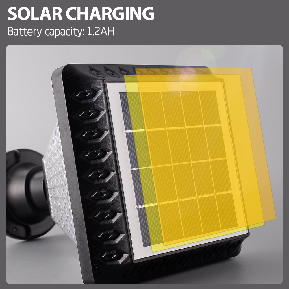 Cross-border bestseller 10WRGB Color Light three-color solar garden lamp, waterproof outdoor garden landscape column head lamp Item Picture