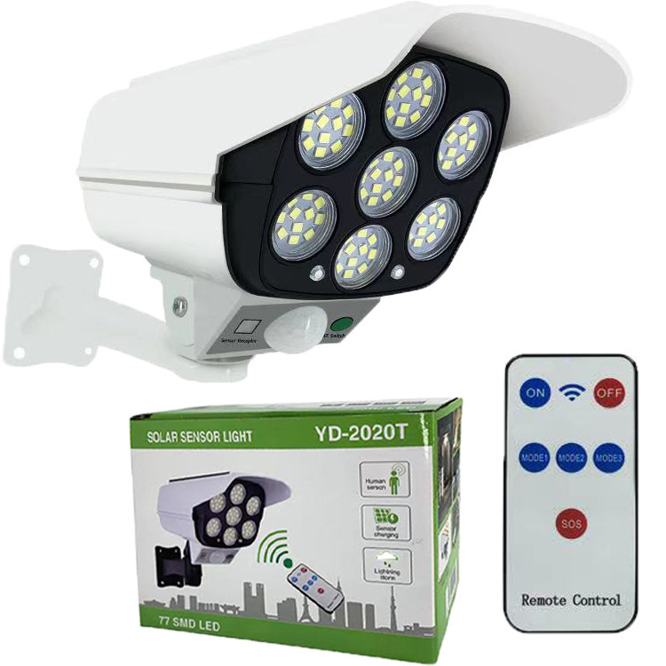 Cross-border solar monitoring lights, outdoor garden lights, intelligent human body sensing lighting lamps, multi-functional simulation cameras Item Picture
