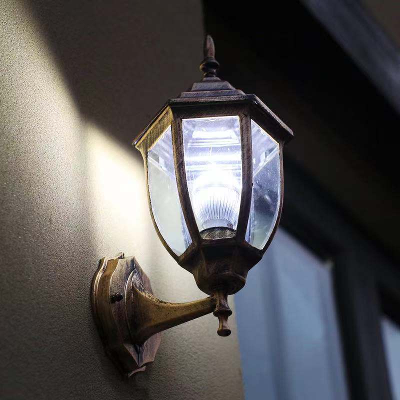 Wholesale wall lamps, American-style corridor lamps, outdoor hexagonal European-style garden lamps, courtyard lamps, balcony lamps, rainproof wall lamps, villa lamps Specification drawing