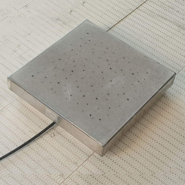 led floor tile lights, rectangular arc-shaped triangular translucent concrete outdoor luminous buried lights, sensor floor lights Specification drawing