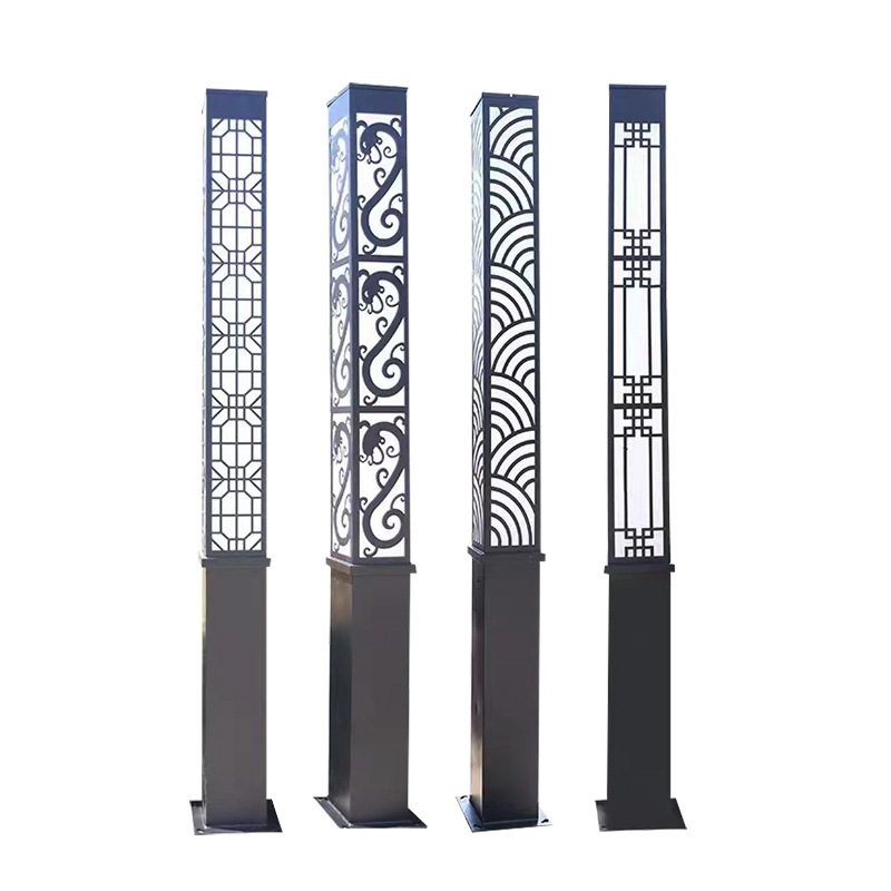 New Chinese-style outdoor 3-meter square landscape light, 4-meter LED community courtyard light, scenic area park aluminum landscape light Item Picture