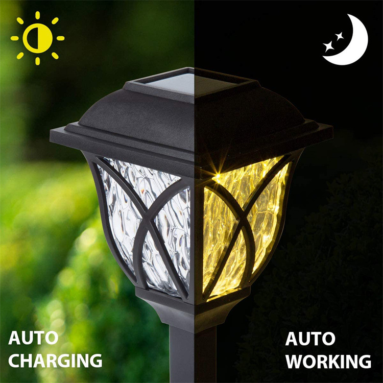 Outdoor solar lawn square lamps, courtyard ground insert lamps, roadside street lamps, projection decorative landscape lamps details Picture