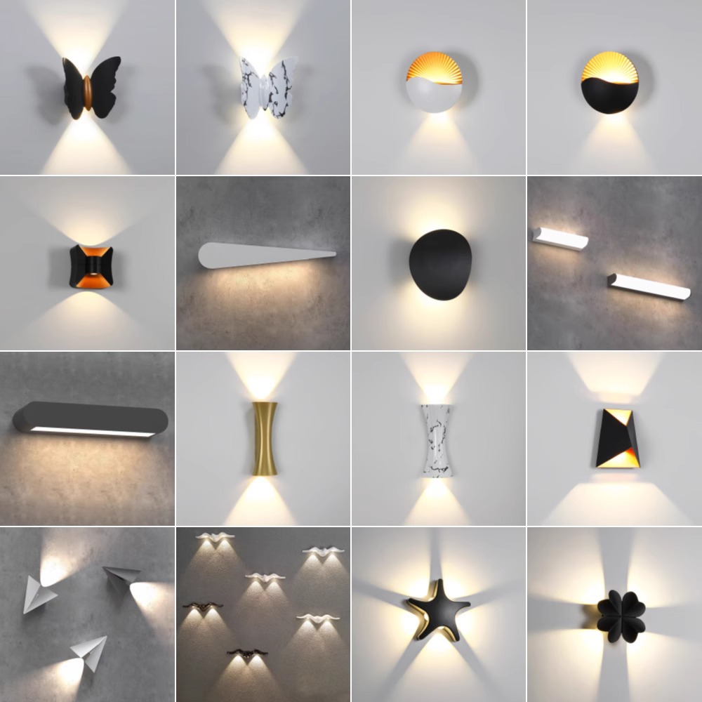 Outdoor wall lamps, bedroom bedside lamps, led simple and creative corridor, indoor and outdoor Nordic waterproof corridor and staircase wall lamps full figure