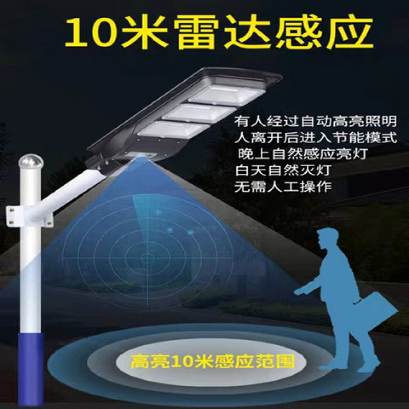 Wholesale of solar street lamps, human-sensing outdoor household garden lamps, new rural led street lamps and outdoor floodlights Application Scenario