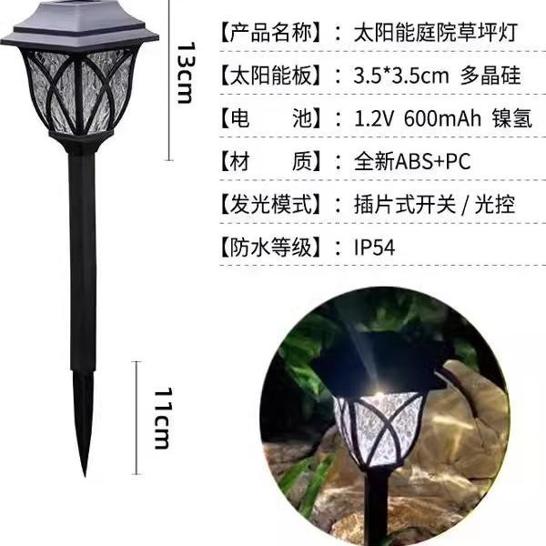 Solar outdoor lights, household courtyard lawn lights, ground plug-in lighting lamps, garden decoration waterproof decorative atmosphere lights Application Scenario