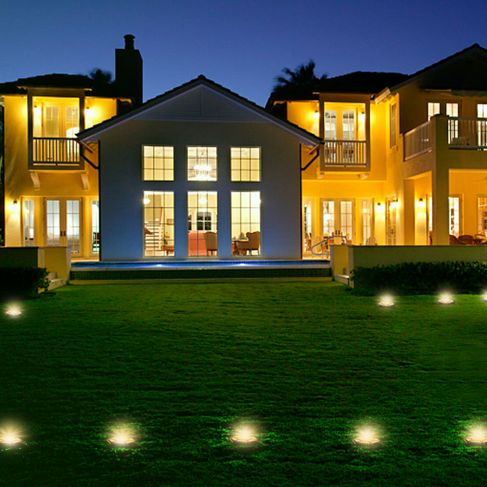 A new type of cross-border best-selling outdoor LED solar waterproof buried courtyard step garden grassland insert landscape light Specification drawing