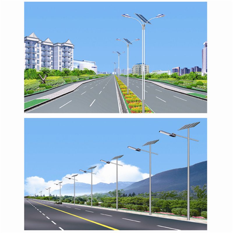 Wholesale of 6-15 meter outdoor solar-integrated street lamp poles for new rural construction projects and lighting street lamp poles from manufacturers Specification drawing