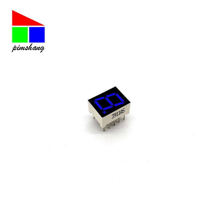 Wholesale led digital tube common cathode display 0.39-inch temperature display 1-digit common cathode blue light digital screen 3911 full figure