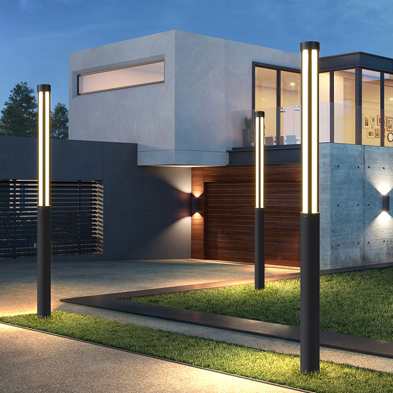 Outdoor 3-meter aluminum LED courtyard landscape lamp column, Chinese-style garden garden lamp, community square street lamp Specification drawing