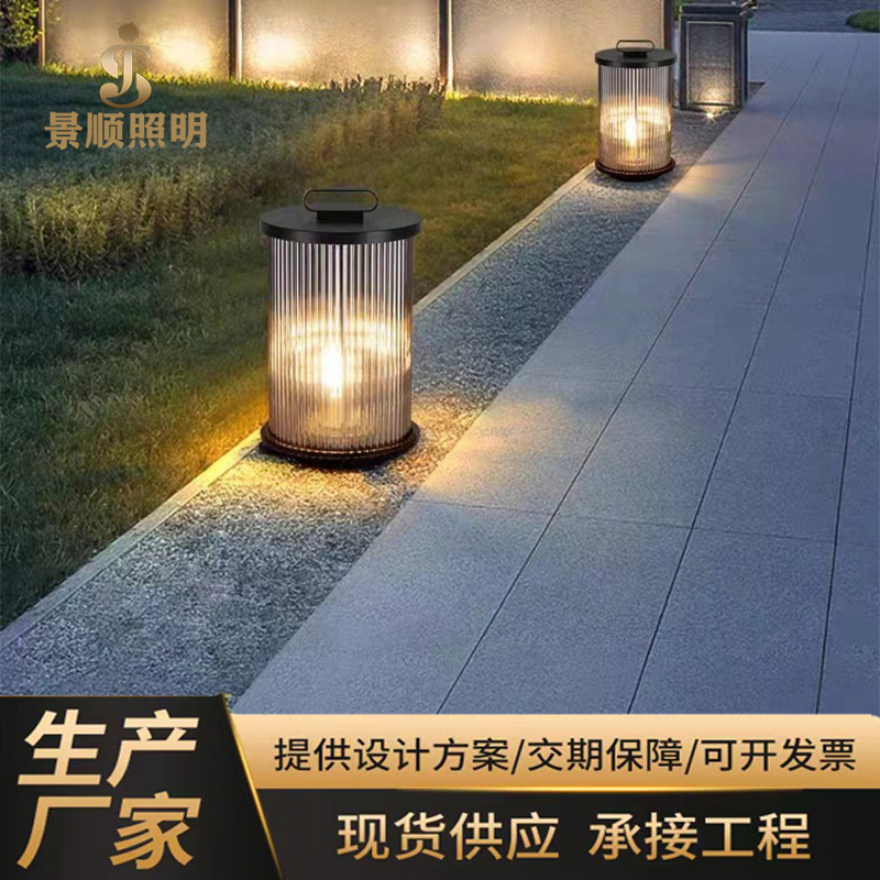 Cross-border Internet celebrity courtyard outdoor solar lamps, outdoor waterproof, homestay decoration, villa decoration design, garden landscaping Specification drawing