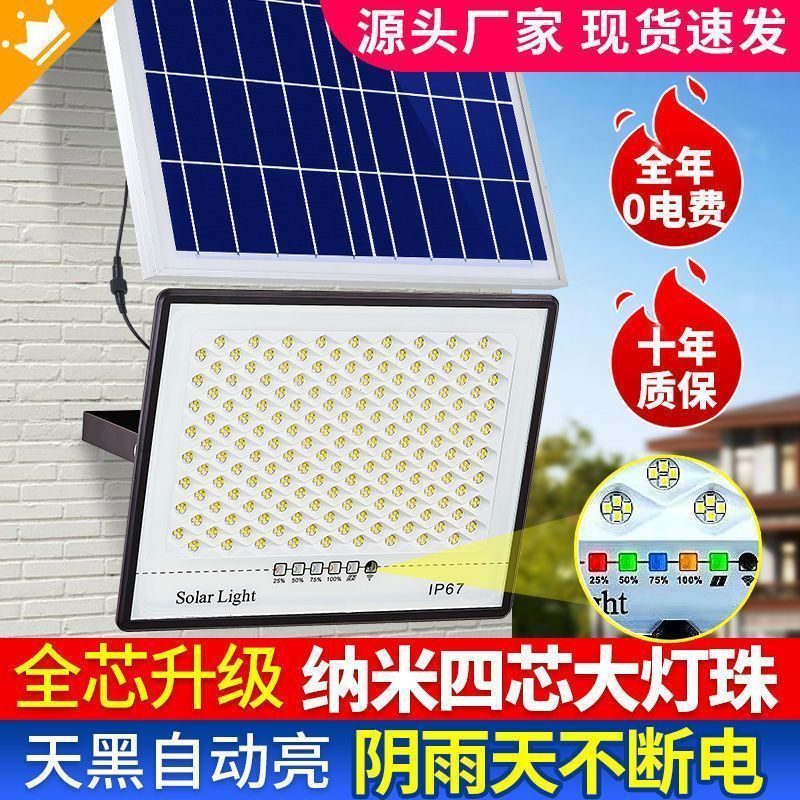 Wholesale of solar lighting fixtures, rural outdoor courtyard night lights, household indoor and outdoor automatic bright street lamps when it gets dark Specification drawing