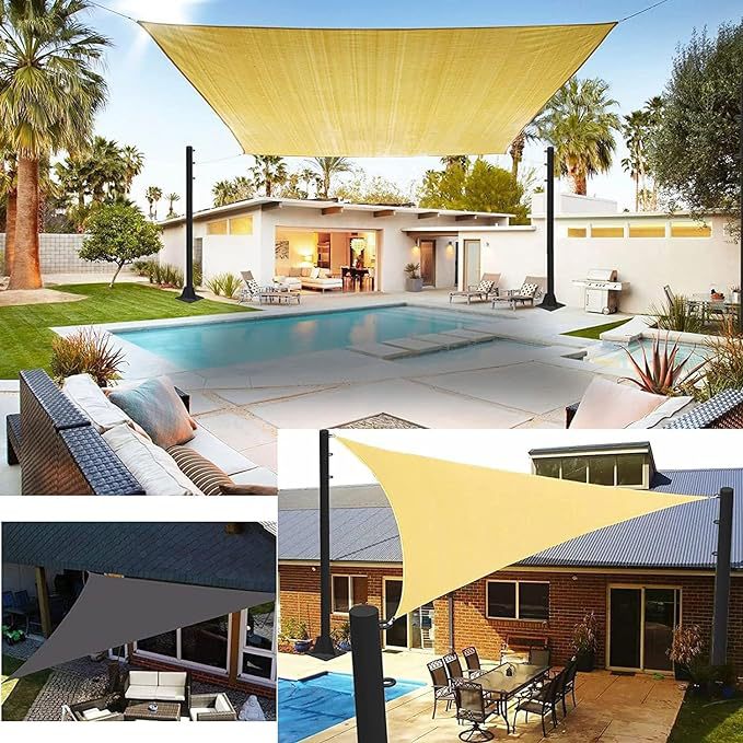 Ale Terrace sunshade sail pole courtyard lamp Split lamp pole 3-meter hook space-saving villa pole split pole details Picture