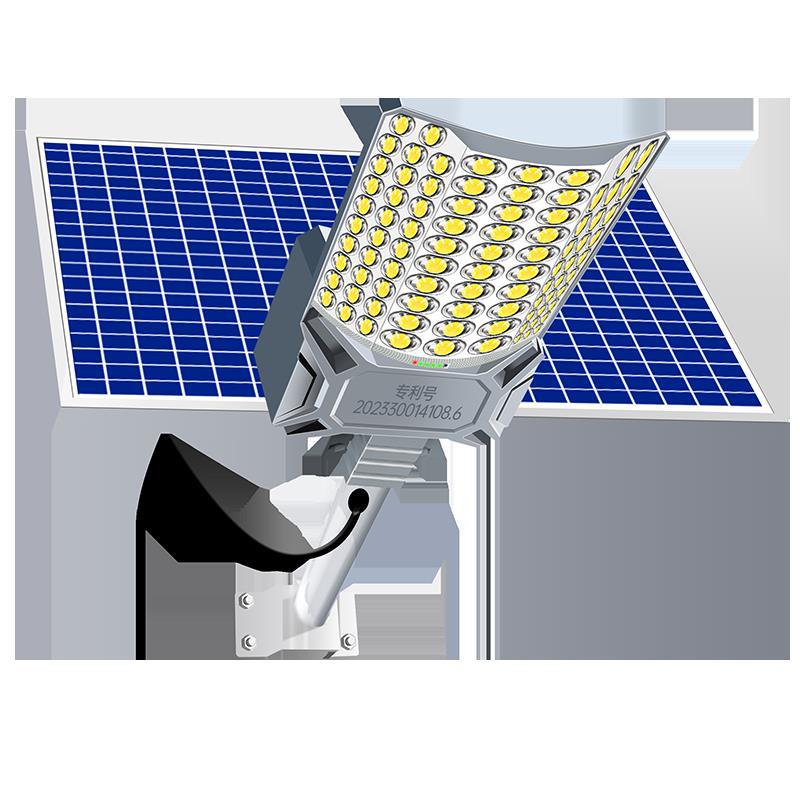 New solar outdoor street lamps, large curved surface lighting, garden lamps, household led ultra-bright high-power road lamps Item Picture