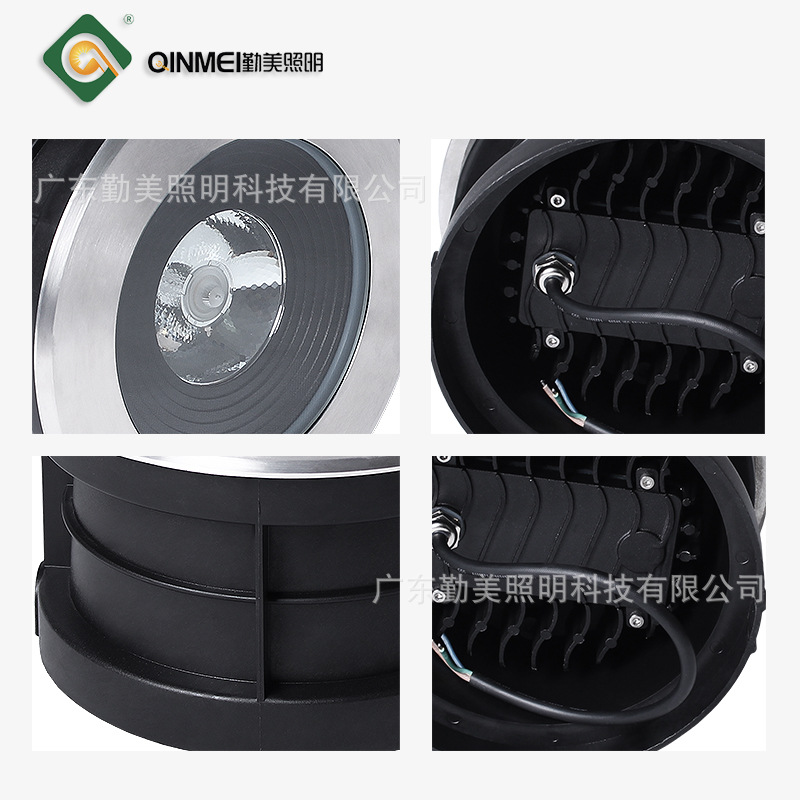LED ground lamp, outdoor waterproof embedded base ground lamp, COB ground lamp, 20W ground lamp Specification drawing