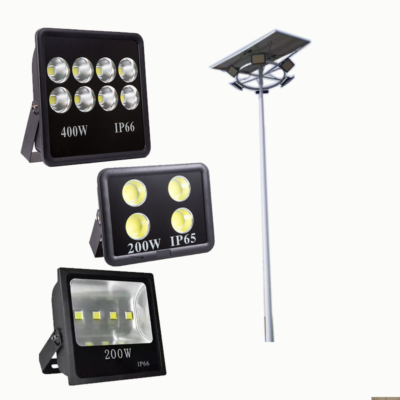 Three-head court light, outdoor 8-meter 400W square medium pole high pole street lamp, basketball and badminton solar court light Item Picture