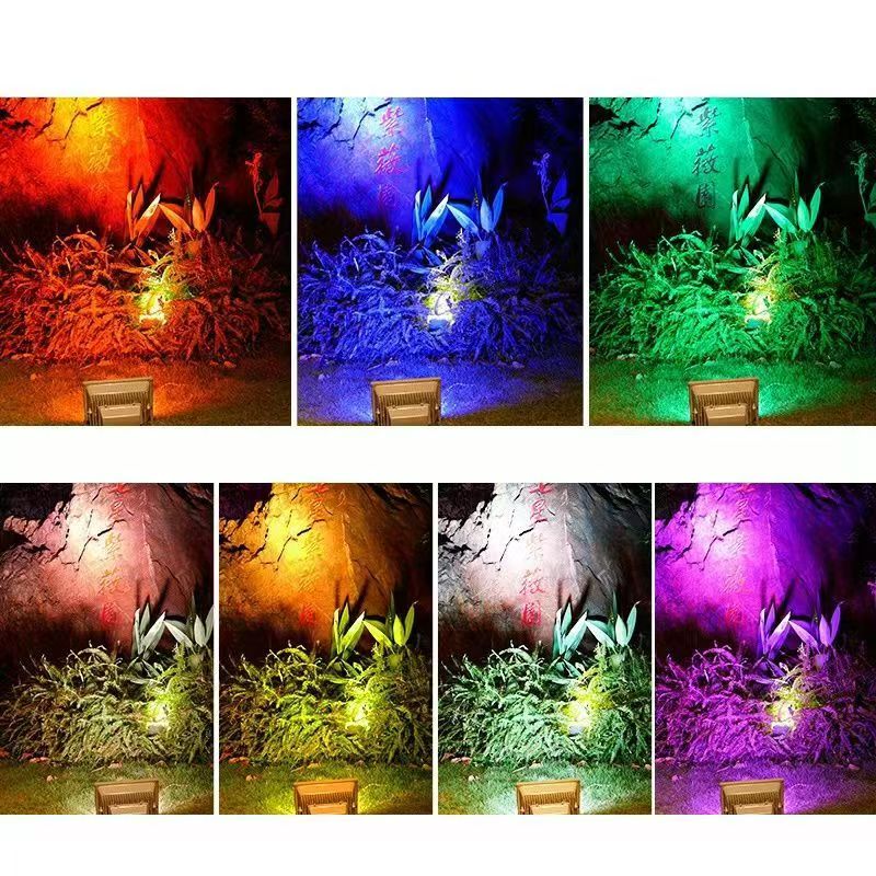 Youdaoplaceholder0 led projector light, floodlight, high-power outdoor waterproof shed light, 50W signboard tree light, tree projection light, supplementary lighting Application Scenario
