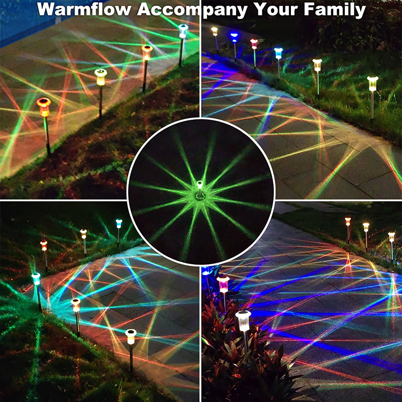 Solar color led lawn lights, scenic area decoration, solar lawn lights, corridor solar lawn lights wholesale Specification drawing