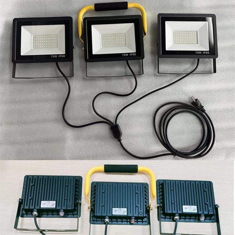 Cross-border LED stand work light, floodlight, spotlight, outdoor mobile tripod, floor-standing waterproof outdoor floodlight Specification drawing